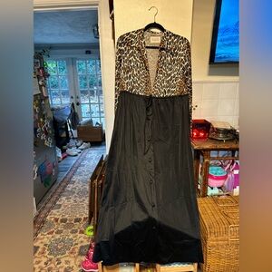 Vintage VANITY FAIR Animal Print Dressing gown robe size Medium